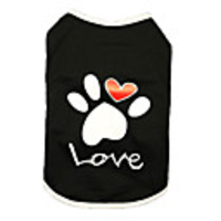Dog Shirt / T-Shirt Vest Printed Basic Cute Casual / Daily Dog Clothes Puppy Clothes Dog Outfits Breathable White Black Costume for Girl and Boy Dog Cotton XS S M L XL XXL