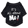 Dog Shirt / T-Shirt Vest"es Sayings Casual / Daily Simple Style Dog Clothes Black Costume Cotton S M L XL XXL XXXL