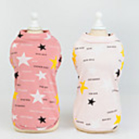 Dog Shirt / T-Shirt Vest Stars Basic Cute Casual / Daily Dog Clothes Puppy Clothes Dog Outfits Breathable Pink Rose Pink Costume for Girl and Boy Dog Cotton S M L XL XXL