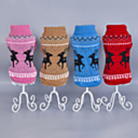 Dog Sweater Elk Fashion Christmas Casual / Daily Winter Dog Clothes Puppy Clothes Dog Outfits Warm Red Blue Pink Costume for Girl and Boy Dog Cotton XS S M L XL XXL