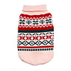 Dog Sweater Geometic Fashion Winter Dog Clothes Yellow Pink Green Costume Cotton XS S M L XL