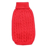 Dog Sweater Puppy Clothes Bowknot Fashion Winter Dog Clothes Puppy Clothes Dog Outfits Yellow Red Dark Green Costume for Girl and Boy Dog Woolen XS S M L XL miniinthebox