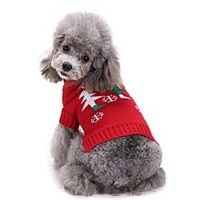 Dog Sweater Puppy Clothes Cartoon Casual / Daily Fashion Winter Dog Clothes Puppy Clothes Dog Outfits Warm Red Pink Costume for Girl and Boy Dog Silk Fabric Cotton XS S M L XL XXL
