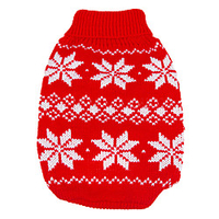 Dog Sweater Snowflake Keep Warm Christmas New Year