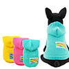 Dog Sweater Solid Colored Candy Colors Casual / Daily Outdoor Winter Dog Clothes Puppy Clothes Dog Outfits Breathable Yellow Blue Pink Costume for Girl and Boy Dog Cotton XXS XS S M L