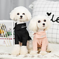 Dog Sweater Solid Colored Casual / Sporty Fashion Casual / Daily Winter Dog Clothes Breathable Black Blue Pink Costume Cotton S M L XL XXL