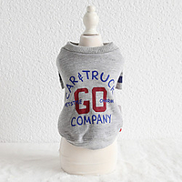 Dog Sweater Sweatshirt Color Block"es Sayings Casual / Sporty Cute Sports Casual / Daily Dog Clothes Puppy Clothes Dog Outfits Breathable White Gray Costume for Girl and Boy Dog Cotton XS S M L