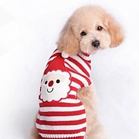 Dog Sweatshirt Reindeer Christmas Winter Dog Clothes Puppy Clothes Dog Outfits Red Costume for Girl and Boy Dog Terylene XS S M L XL