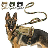Dog Tactical Harness Vest Durable Outdoor Hunting Running Hiking Walking Nylon Medium Dog Large Dog Camouflage Color Black Khaki Green 1 set miniinthebox