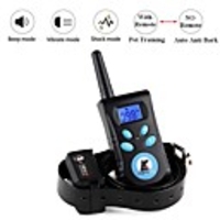 Dog Training Anti Bark Collar Shock Collar Electronic Dog Pets Waterproof Trainer Plastic Behaviour Aids 2 in 1 Obedience Training For Pets