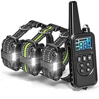Dog Training Shock Collar LCD Electric Dog Pets Reflective Trainer Anti Bark Rechargable Behaviour Aids Obedience Training For Pets miniinthebox