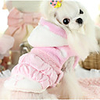 Dog Vest Dog Clothes Princess Blue Pink Cotton Costume For Spring Fall Winter Casual / Daily