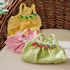 Dog Vest Strawberry Fashion Cute Casual / Daily Outdoor Dog Clothes Puppy Clothes Dog Outfits Breathable Green Yellow Rosy Pink Costume for Girl and Boy Dog Cotton S M L XL XXL miniinthebox