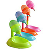 Dogs Cats Feeding Watering Supplies 0.65 L Plastic Waterproof Portable Adjustable / Retractable Water Resistant / Waterproof Adjustable Length Rainbow Yellow Blue Bowls Feeding