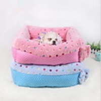 Dogs Cats Mattress Pad Bed Bed Blankets Mats Pads Terylene Soft Cute Polka Dot Blue Pink