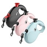 Dogs Leash Adjustable / Retractable Ergonomic Design Solid Colored ABS Black Blue Pink Dalmatian Corgi Beagle Bulldog Shiba Inu Pug