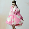 Doll accessories Doll Clothes Doll Dress Doll Outfit Doll Coat Wedding Dress Party / Evening Coats Wedding Ball Gown Lines / Waves Multi Color Tulle Lace Flannel Toison Polyester For 11.5 Inch Doll