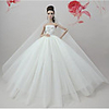 Doll accessories Doll Clothes Doll Dress Wedding Dress Party / Evening Dresses Wedding Ball Gown Embroidery Lace Satin / Tulle Tulle Linen / Cotton Lace For 11.5 Inch Doll Handmade Toy for Girl