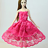 Doll accessories Doll Clothes Doll Dress Wedding Dress Party / Evening Dresses Wedding Ball Gown Lace Linen / Cotton Blend Tulle Lace Linen / Polyester Blend Cotton Blend For 11.5 Inch Doll Handmade
