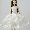 Doll accessories Doll Clothes Doll Dress Wedding Dress Party / Evening Dresses Wedding Ball Gown Lace Linen / Cotton Blend Tulle Lace Linen / Polyester Blend Cotton Blend For 11.5 Inch Doll Handmade
