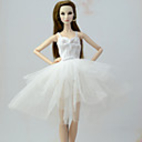 Doll accessories Doll Clothes Doll Dress Wedding Dress Party / Evening Dresses Wedding Ball Gown Lace Tulle Lace Organza For 11.5 Inch Doll Handmade Toy for Girl