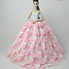Doll accessories Doll Clothes Doll Dress Wedding Dress Party / Evening Dresses Wedding Ball Gown Lines / Waves Multi Color Lace Tulle Lace Cotton Blend Silk / Cotton Blend For 11.5 Inch Doll Handmade