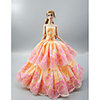 Doll accessories Doll Clothes Doll Dress Wedding Dress Party / Evening Dresses Wedding Ball Gown Lines / Waves Multi Color Lace Tulle Lace Cotton Blend Silk / Cotton Blend For 11.5 Inch Doll Handmade