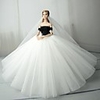 Doll accessories Doll Clothes Doll Dress Wedding Dress Party / Evening Dresses Wedding Ball Gown Tulle Lace Cotton Blend Silk / Cotton Blend For 11.5 Inch Doll Handmade Toy for Girl