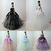 Doll accessories Doll Clothes Doll Dress Wedding Dress Party / Evening Princess Lolita Wedding Ball Gown Lace Tulle Lace Cotton Blend Silk / Cotton Blend For 11.5 Inch Doll Handmade Toy for Girl