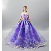 Doll accessories Doll Clothes Doll Dress Wedding Dress Party / Evening Wedding Ball Gown Lace Tulle Lace Organza For 11.5 Inch Doll Handmade Toy for Girl