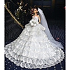 Doll accessories Doll Clothes Doll Dress Wedding Dress Party / Evening Wedding Ball Gown Print Tulle Lace Organza For 11.5 Inch Doll Handmade Toy for Girl