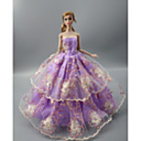 Doll accessories Doll Clothes Doll Dress Wedding Dress Party / Evening Wedding Ball Gown Satin / Tulle Tulle Lace Satin For 11.5 Inch Doll Handmade Toy for Girl