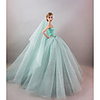 Doll accessories Doll Clothes Doll Dress Wedding Dress Party / Evening Wedding Ball Gown Synthetic Yarn Tulle Lace Polyester Spandex Lycra Terylene For 11.5 Inch Doll Handmade Toy for Girl