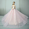 Doll accessories Doll Clothes Doll Dress Wedding Dress Solid Color Wedding Ball Gown Lace Tulle Lace For 11.5 Inch Doll Handmade Toy for Girl