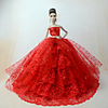 Doll accessories Doll Clothes Doll Dress Wedding Dress Wedding Ball Gown Sequin Lace Tulle Poly / Cotton Lace For 11.5 Inch Doll Handmade Toy for Girl