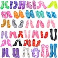 Doll accessories Doll Shoes High Heel Sandal Chic Modern 10 Pairs Plastic Multi Color For 11.5 Inch Doll Handmade Toy for Girl