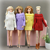 Doll Clothes Doll Cardigan Sweater Clothing Tulle Lace Wool / Cotton Handmade Adorable Colorful For 11.5 Inch Doll Handmade Toy for Girl