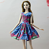 Doll Dress Dresses Damask Tulle Poly / Cotton Lace Linen / Polyester Blend Cotton Blend Handmade Toy for Girl
