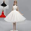 Doll Dress Linen / Cotton Blend This is a one-piece dress Without Accessories Skirt Simple All / For 11.5 Inch Doll