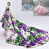 Doll Dress Party / Evening Elegant Luxurious Floral Sequins Tulle Lace Paillette For 11.5 Inch Doll Handmade Toy for Girl