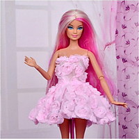Doll Dress Party / Evening For Barbiedoll Polyester Dress For Girl