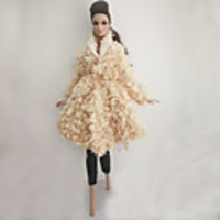 Doll Outfit For Barbiedoll Print Fashion Polyester Coat For Girl