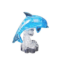 Dolphin 3D Puzzle Wooden Puzzle Crystal Puzzle Wooden Model ABS Kid