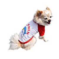 Dolphin Style Dog T-Shirt (XS-XL,  Assorted Colors)