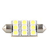 Dome 9 LED SMD Interior Bulb Light 42mm