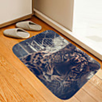 Domineering Jaguar Digital Printing Floor Mat Modern Bath Mats Nonwoven Memory Foam Novelty Bathroom