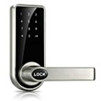 Door Lock Smart Lock Digital Deadbolt Electronic Lock Touchscreen Keypad Code Lock with 5 RFID Card for Villa Office Hotel Apartment Knob Handle Zinc Alloy Stainless Steel Smart Home Security System