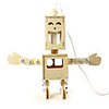 Double Faced Boy Shaped DIY Wooden Lamp (EU Plug)