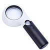 Double layer reading led magnifying glass 5 times 20 times holding 11 lights appreciating jewelry hand held magnifying glass