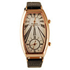 Double Movement Elegant Style PU Leather Band Quartz Lady